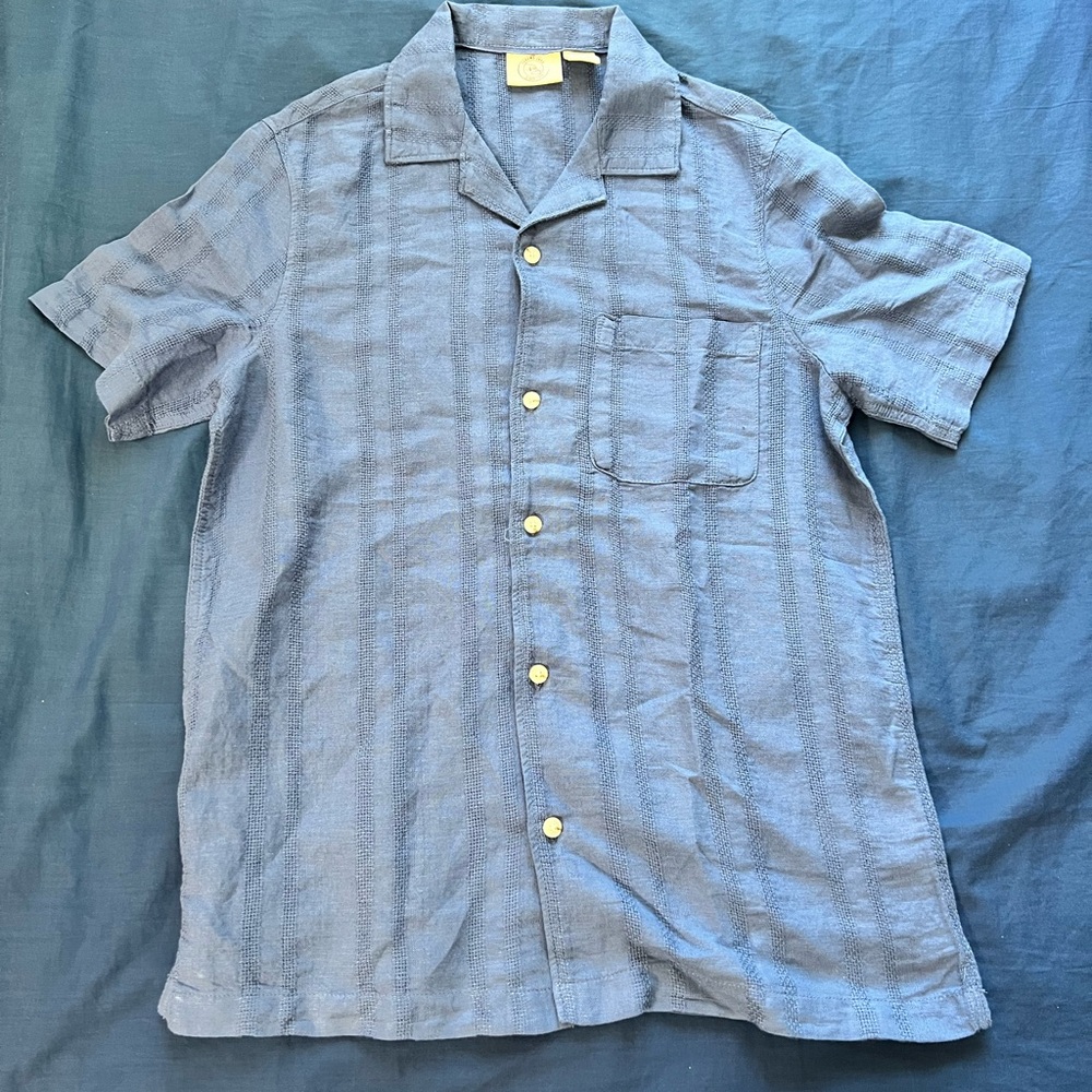 Panama Jack Casual Blue Button Up Shirt